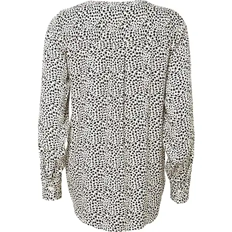 VRS Woman Fashion VRS Dame Bluse Twill Str. M - Printet - Billede 2