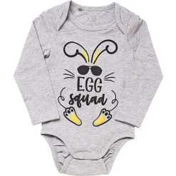 VRS Mini PÅSKE VRS Baby Body Str. 92 - Gråmeleret