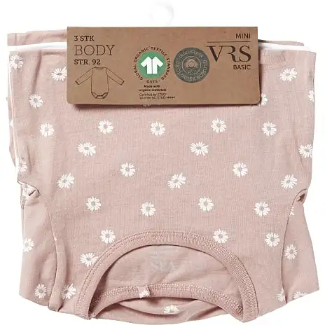 VRS Mini Basic Baby 3-pak Body Str. 98 - Multifarvet