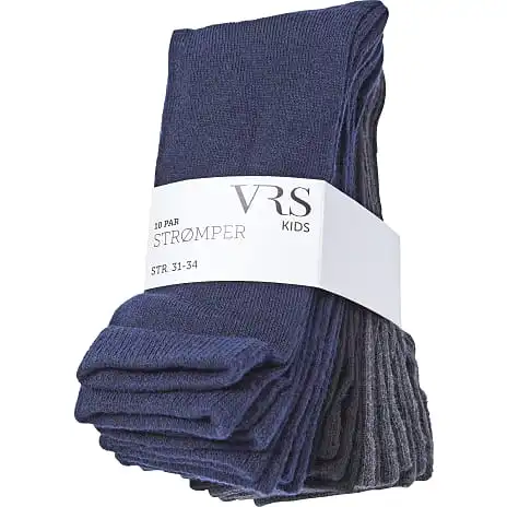 VRS Kids VRS Børne 10-pak Strømper Str. 35/37 - Multifarvet
