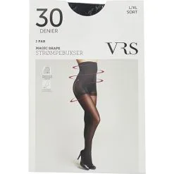 VRS WOMAN VRS Nylon Strømpebukser Magic Shape Str. S/M - Sort