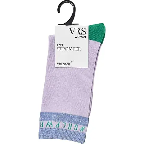 VRS WOMAN VRS Dame Tennisstrømper Str. 39/42 - Multifarvet