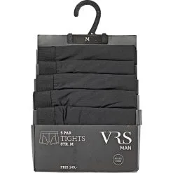 VRS Man VRS Herre 5-pak Tights Microfiber Str. M - Sort