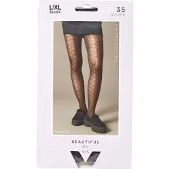 Beautiful By VRS Strømpebukser Milano 35D Str. L/XL - Brun