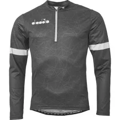 Diadora Herre Cykel T-shirt Lange ærmer Str. XL - Sort