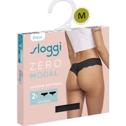 Sloggi 2-pak G-streng Modal Str. L - Sort