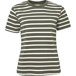 VRS Woman Basic VRS Dame T-shirt Str. 2XL - Stribet