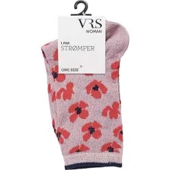 VRS WOMAN VRS Dame Glimmerstrømper Str. Onesize - Printet