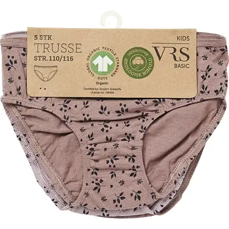 VRS Kids VRS Børne 5-pak Trusser Str. 134/140 - Multifarvet