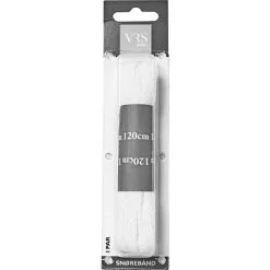 Snørebånd Fladt 120 Cm - Hvid