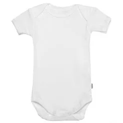 808 Baby Body Kortærmet Str. 86 - Hvid