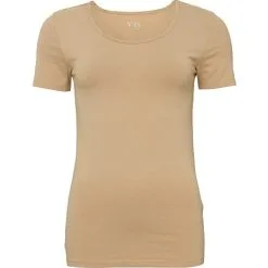 VRS Woman Basic VRS Dame T-shirt Str. 2XL - Beige