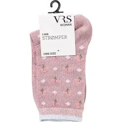 VRS WOMAN VRS Dame Glimmerstrømper Str. Onesize - Printet