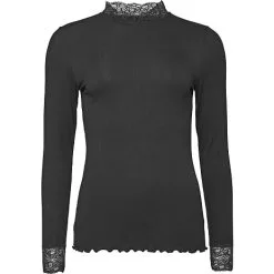 VRS Woman Basic VRS Dame Trøje Langærmet Str. XL - Sort