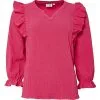 VRS Woman Fashion VRS Dame Bluse Med Flæser Str. XL - Pink
