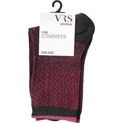 VRS WOMAN VRS Dame Glimmerstrømper Str. Onesize - Prikket