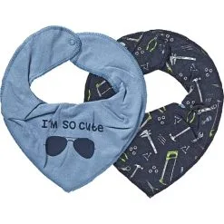 VRS Mini Basic VRS Baby 2-pak Hagesmække - Lyseblå/printet