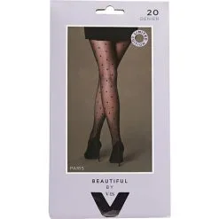 Beautiful By VRS VRS Dame Strømpebukser Paris 20D Str. 2XL - Sort