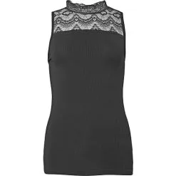 VRS Woman Basic VRS Dame Blondetop Str. L - Sort