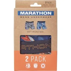 Marathon Herre 2-pak Tights Str. L - Printet