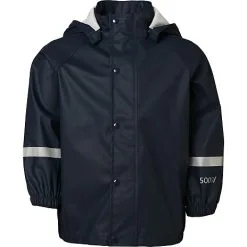 Basecamp Børne Regnjakke Str. 116 - Mørkeblå