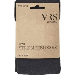 VRS WOMAN VRS Dame Strømpebukser Str. S/M - Sort