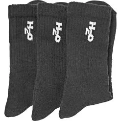 H2O Herre 3-pak Sports Strømper Str. 32-35 - Sort