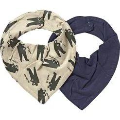 VRS Mini Basic VRS Baby 2-pak Hagesmække - Mørkeblå/printet