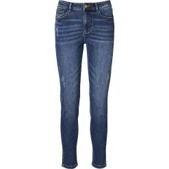 VRS Woman Basic VRS Freja Dame 7/8 Jeans Str. 46 - Mørkeblå