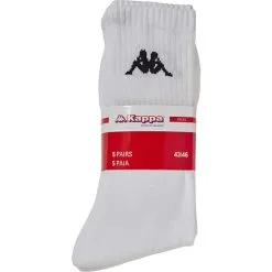 Kappa Herre 5-pak Strømper Str. 39/42 - Hvid