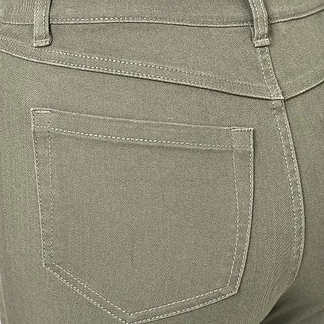 VRS Woman Basic VRS Dame Denim Capri Bukser Str. 44 - Oliven - Billede 3