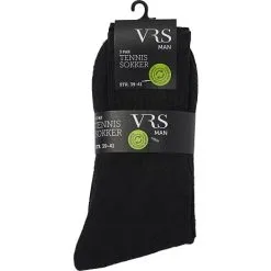 VRS Man VRS Herre 3-pak Tennisstrømper Str. 42/46 - Sort