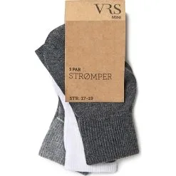VRS Baby 3-pak Strømper Str. 17/19 - Multifarvet