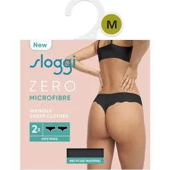 Sloggi Dame 2-pak G-streng Micro Str. L - Sort