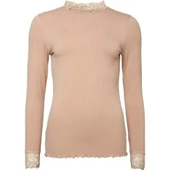 VRS Woman Basic VRS Dame Trøje Langærmet Str. 2XL - Beige