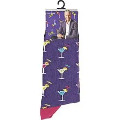 Mads Christensen Herre Strømpe Str. 40/46 - Printet