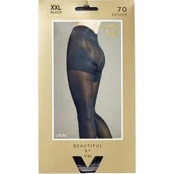 Beautiful By VRS Strømpebukser Lyon Magic Lift 70D Str. 2XL - Sort