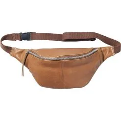 Andre Mærker Skind Bæltetaske - Camel