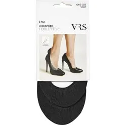 VRS WOMAN VRS Dame 2-pak Fodlet Microfiber Str. Onesize - Sort