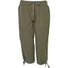 VRS Woman Basic VRS Dame Capri Bukser Str. L - Oliven