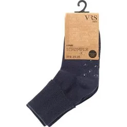 VRS Baby 2-pak ABS Strømper Str. 20/22 - Mørkeblå