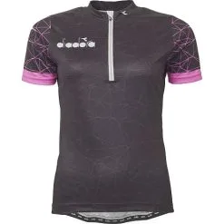 Diadora Dame Cykel T-shirt Korte ærmer Str. XL - Sort