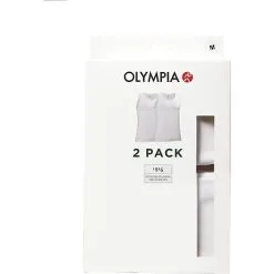 Olympia Herre 2-pak Undertrøje Str. 2XL - Hvid