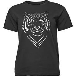 VRS Woman Fashion VRS Dame T-shirt Med Print Str. M - Sort