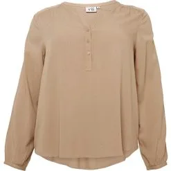 VRS Woman Jackie Basic VRS Dame Bluse Str. 50 - Beige
