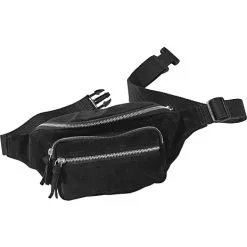 Andre Mærker Ruskind Bæltetaske - Sort