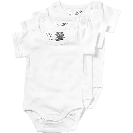 VRS Mini Basic VRS Baby 3-pak Body Str. 62 - Hvid - Billede 3