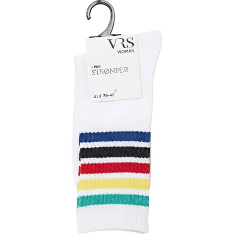 VRS WOMAN VRS Dame Tennisstrømper Str. 39/42 - Stribet