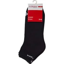 Kappa 5-pak Footies Str. 39/42 - Sort