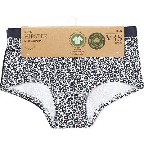 VRS Junior VRS Teen 3-pak Hipsters Str. 170 - Multifarvet